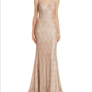 Aqua dresses (Bloomingdales exclusive) sequined mermaid gown (NWT)